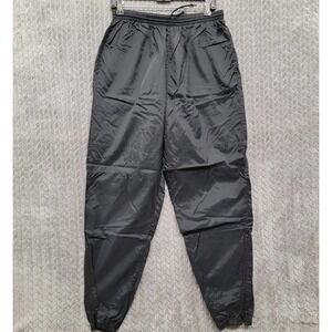 Vintage 90s‎ Nike Gray Tag Running Pants Mens XL Black Nylon Joggers